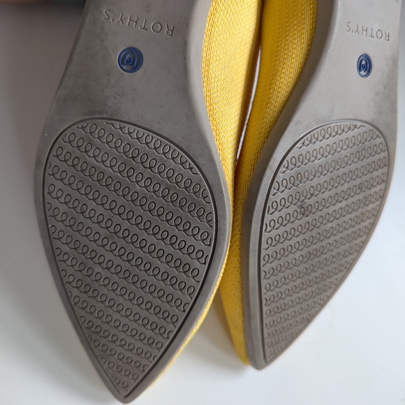 Rothy’s The Point Sunshine Yellow Flats 8 Woman’s - Picture 5 of 7